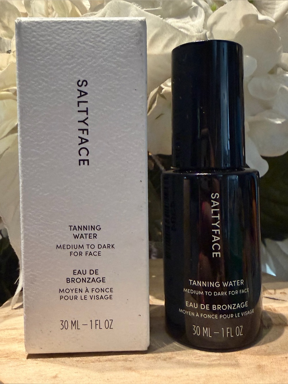 Saltyface Tanning Water for Face medium to dark 1 fl oz NEW IN BOX